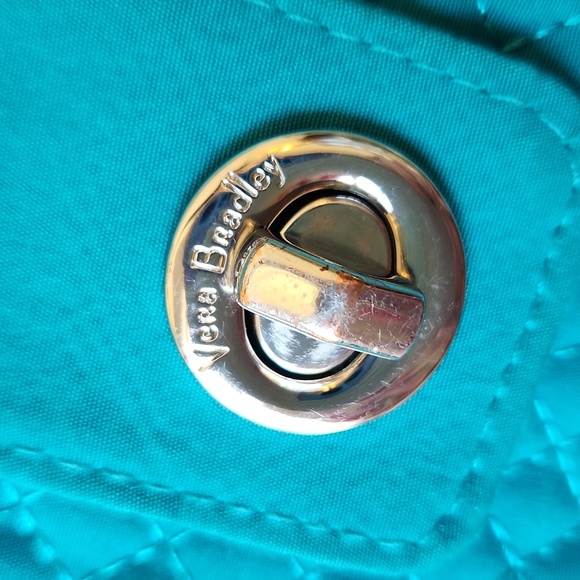 Vera Bradley Quilted Teal Wallet - Picture 3 of 16